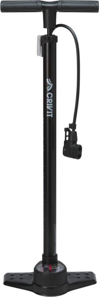 Crivit XL Standluftpumpe mit Manometer & Adapter-Set 75,5 x 25 cm