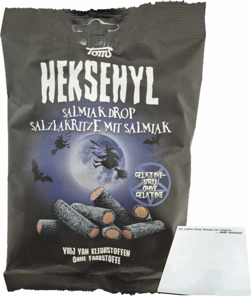 Toms Heksehyl Salmiak (150g Packung) + usy Block