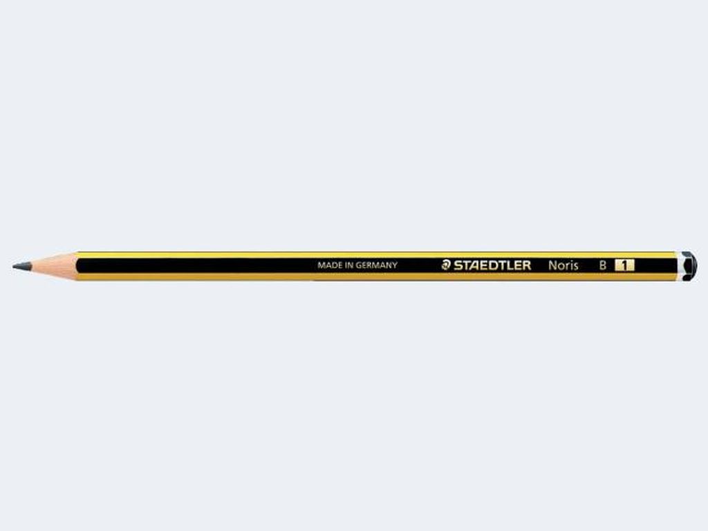 STAEDTLER Bleistift Noris 120-1 B sechskantform gelb/schwarz