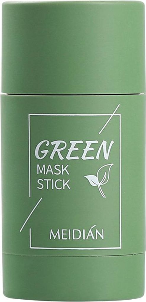 Grüner Tee Reinigungsmaske Solid Clay Stick Mask Feuchtigkeitsspendende Tiefenreinigung Solid Mask Ölkontrolle Porenverfeinerung für alle Hautty...