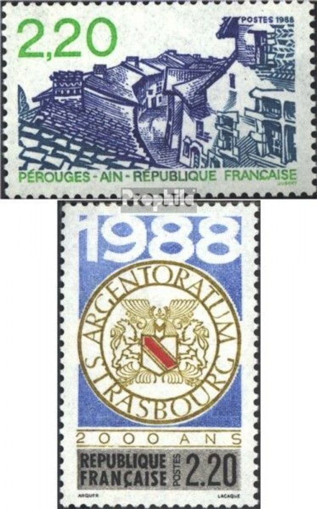 Briefmarken Frankreich 1988 Mi 2686,2688 (kompl.Ausg.) Produktbild 