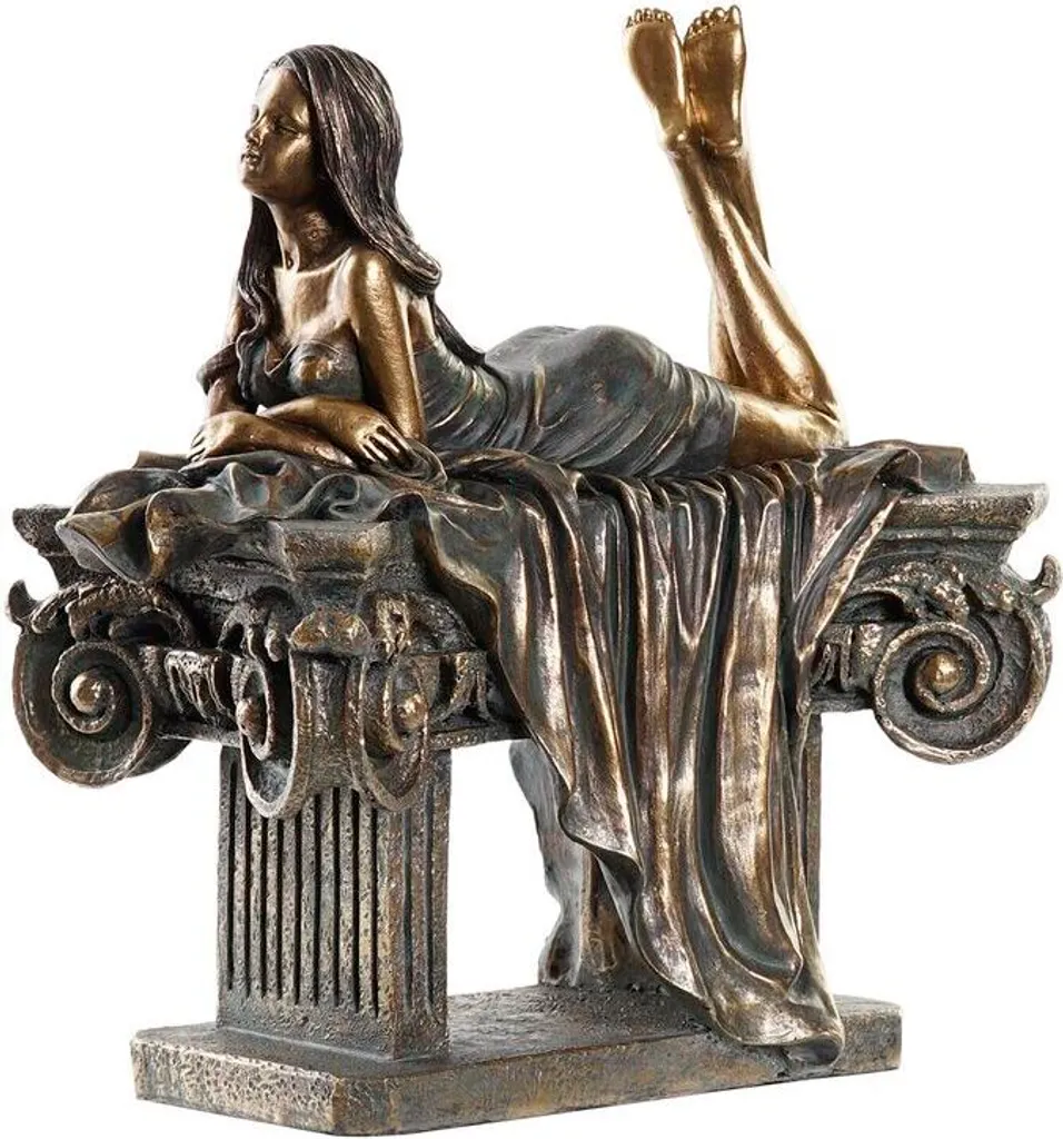 Figurine décorative DKD Home Decor Femmes Cuivre en Résine 30,5 cm