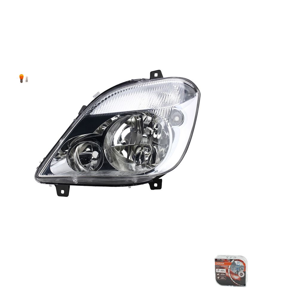 Johns, Scheinwerfer + Osram Night Breaker Laser passend für Mercedes Sprinter 906 Links 9068200161 A9068200161