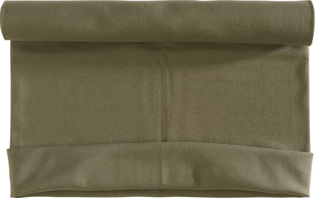 VBS Marktplatz Bündchenstoff 1x1 Rippe Uni 35cm breit 10m 230g/qm Stoff Ballen Khaki
