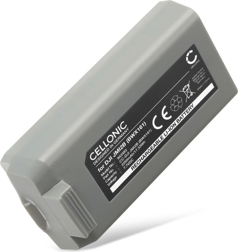 CELLONIC, Akku für Modellbau & Drohne kompatibel mit DJI Mini 2, 2 SE, Mavic, 2, BWX161-2250-7.7 (7.7V, 2250mAh )