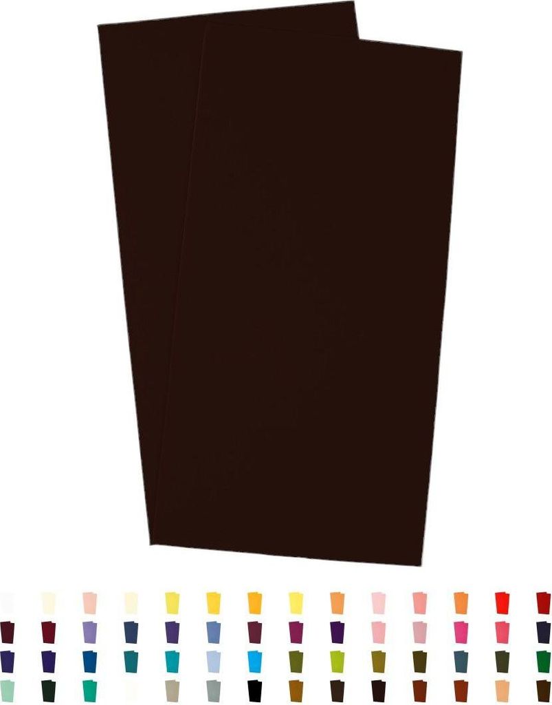 Sandras-Bastelladen Kerzen Verzierwachsplatten 2er Set - 200 x 100 x 0,5mm Rotbraun