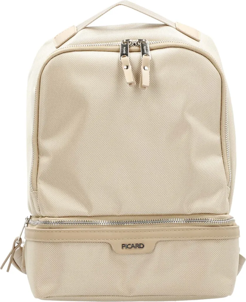 Sac à dos étanche en toile beige Sand, bagage robuste et épuré