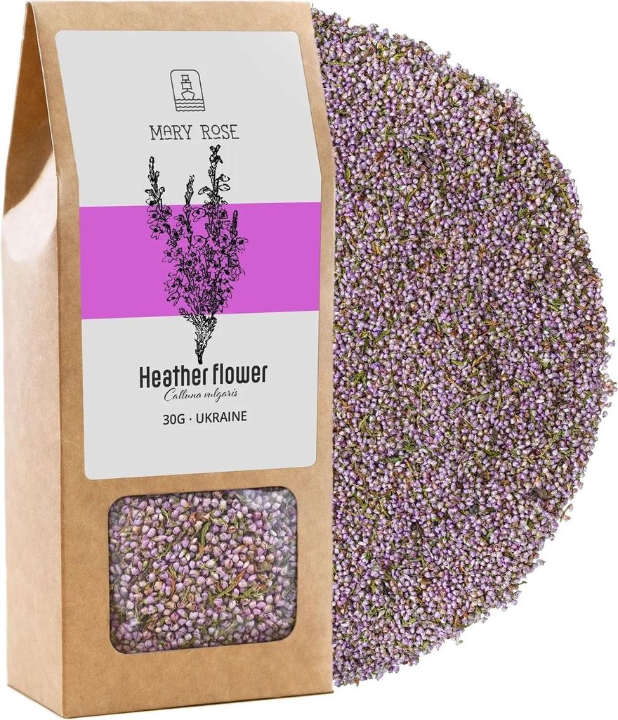 Mary Rose - Heidekraut Getrocknete Blüten 30g - 100% Rein Produktbild 
