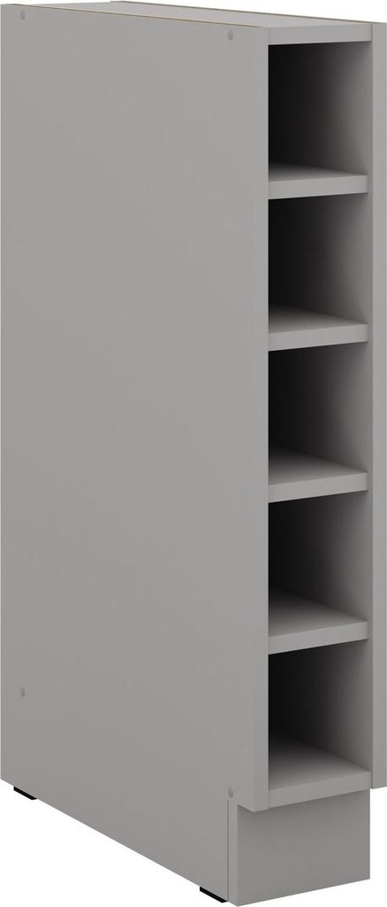 Unterschrank Regal 15 cm Bianca Grey Rose - Grau Küchenzeile Küchenblock