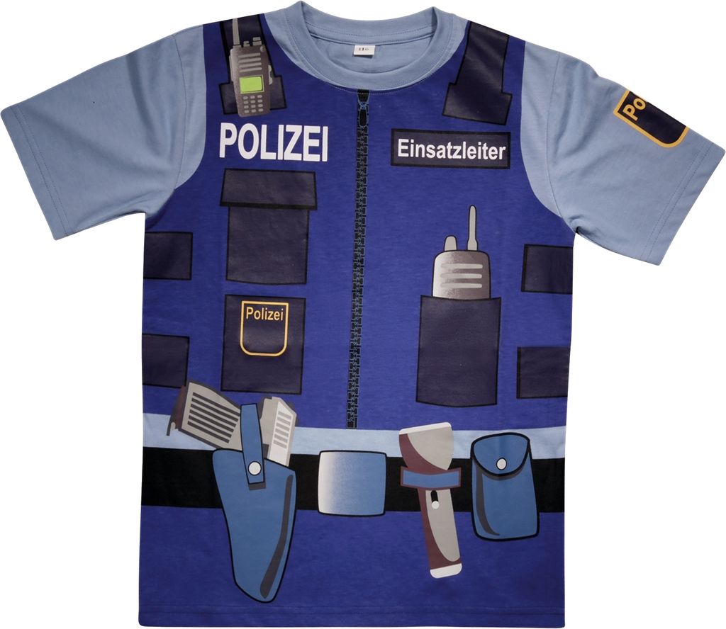 Spieleshirt Polizei, Groesse:128