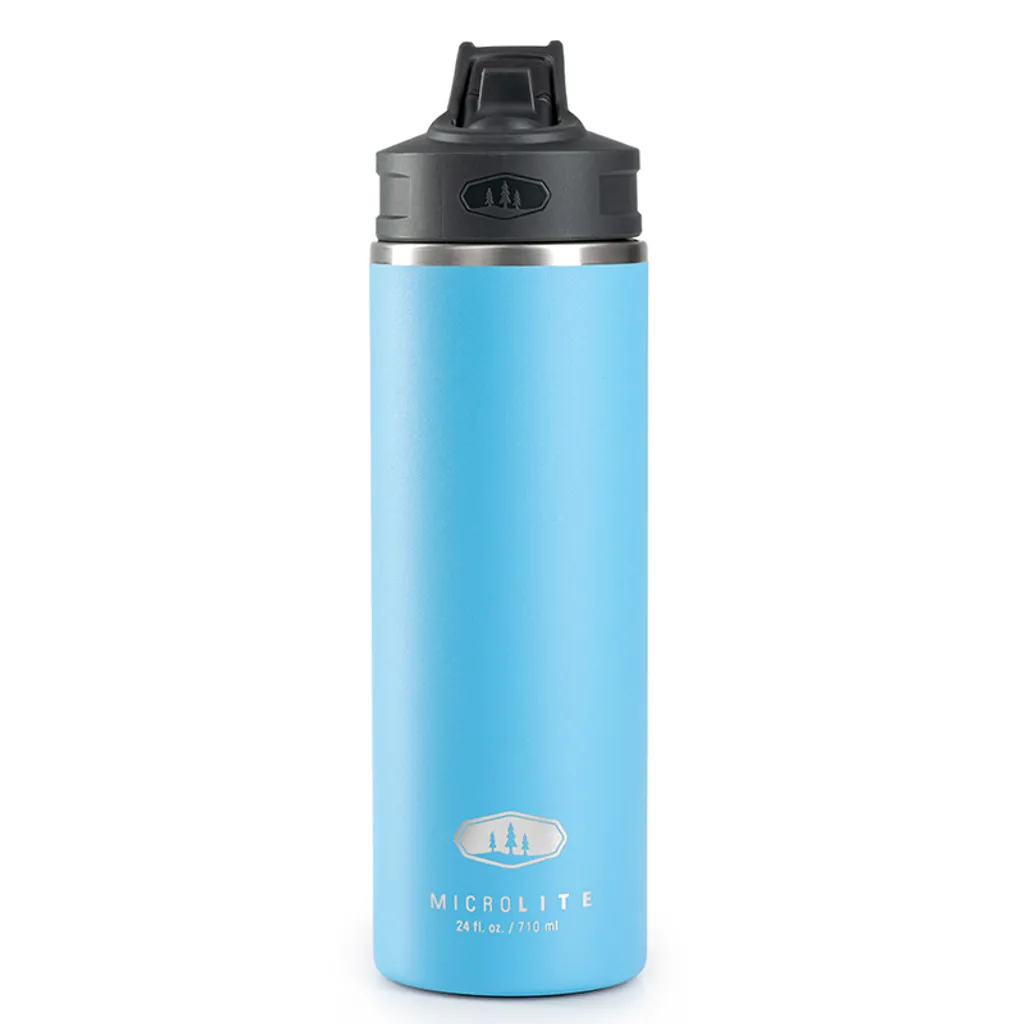 GSI Microlite 710 Straw Top Saphir : Gourde Isotherme Légère 710ml