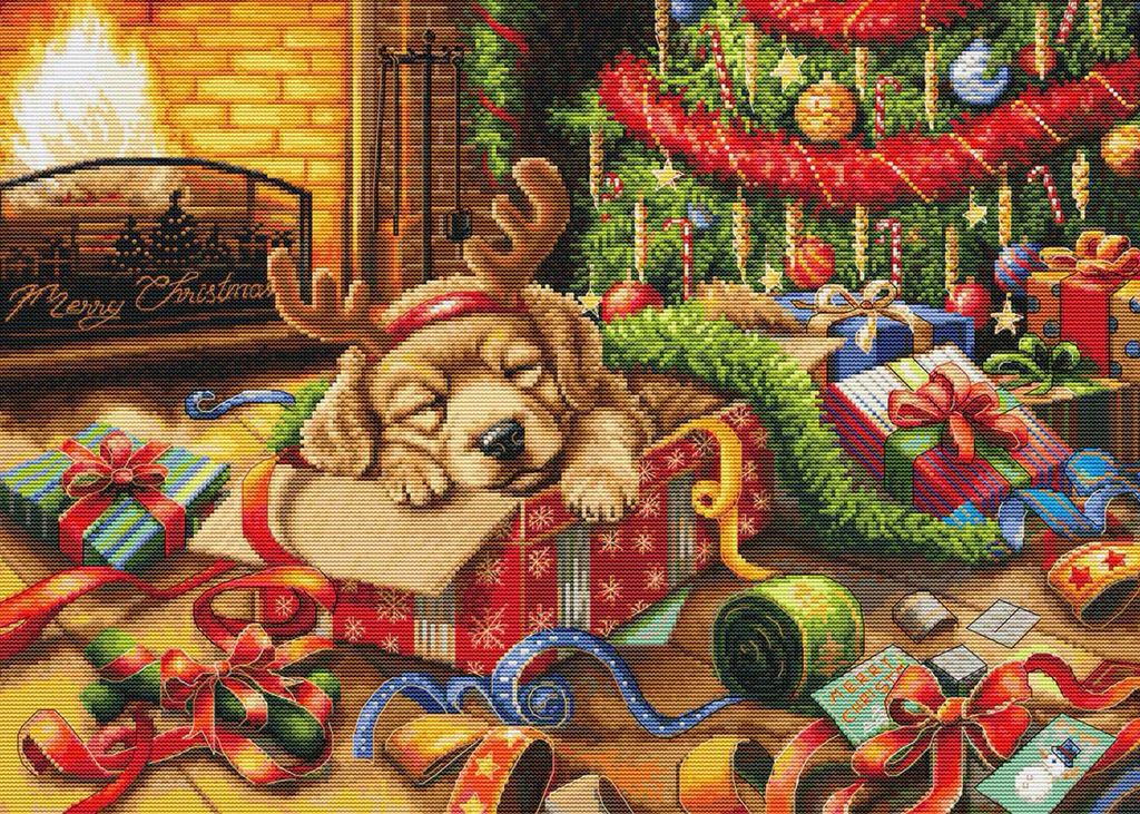 Luca-S zestaw do haftu krzyżykowego "Santas Little Zdjęcie produktu 