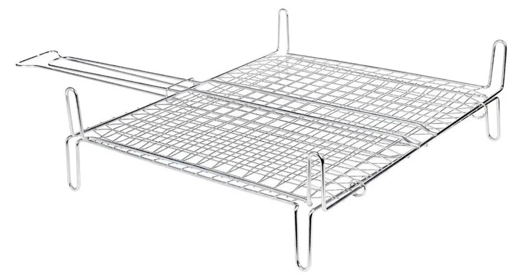 Grille de cuisson barbecue acier 40x45cm - Idéale Poissons et Viandes