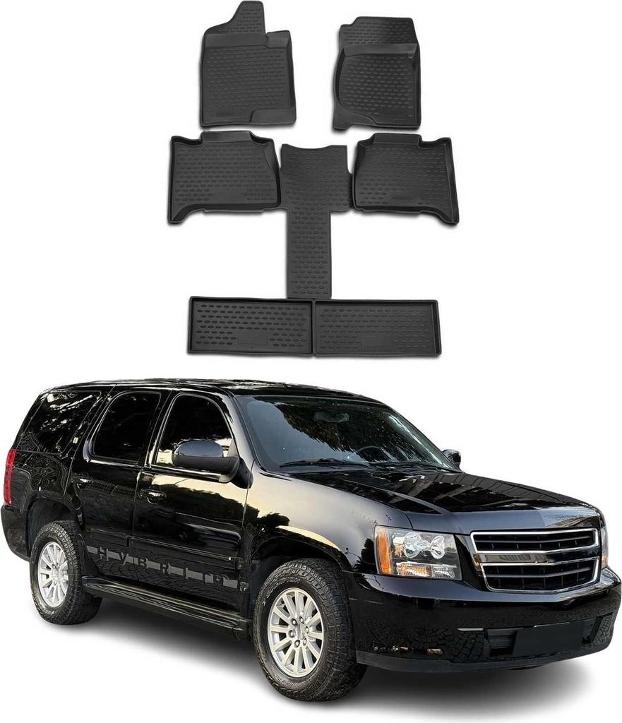 2007-2014 Chevrolet Tahoe dywaniki podłogowe TPE czarne 6 Zdjęcie produktu 