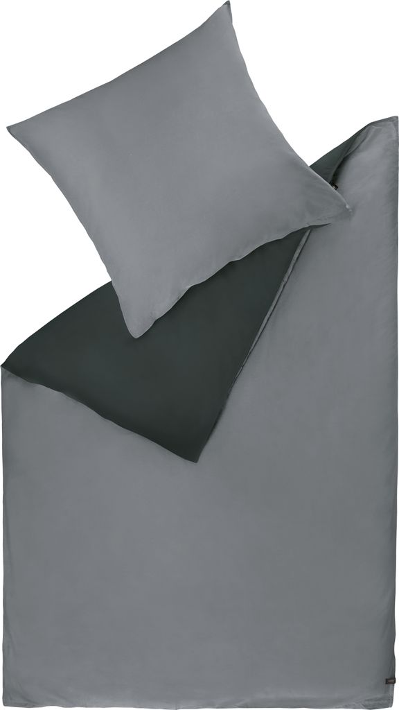 SCHÖNER WOHNEN Bettwäsche Play-B Farbe anthrazit Größe 155x220+80x80