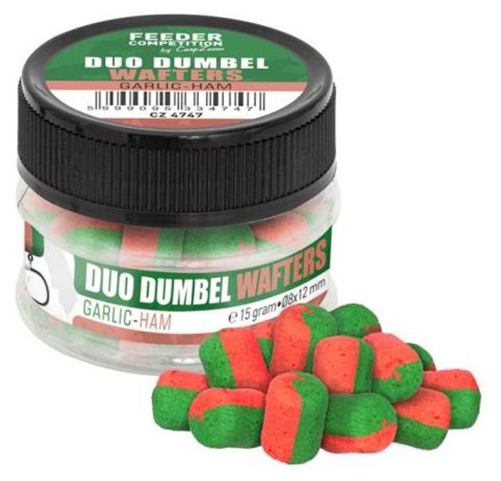 CarpZoom Duo Dumble Wafters 10x14mm 15g Garlic-HAM Produktbild 