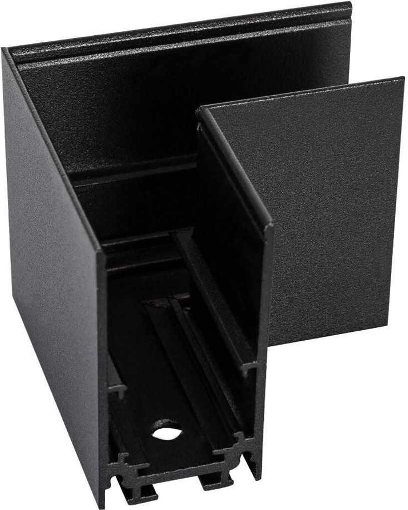 Verbindung Typ L Horizontal für Magnetschiene Aufbau 20mm Schwarz