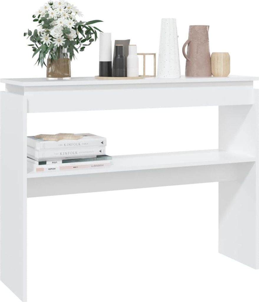 " "Konsolentisch/Beistelltisch Moderner design - Sofatisch für Wohnzimmer - Weiß 102x30x80 cm Holzwerkstoff NeuMöbel 5995513