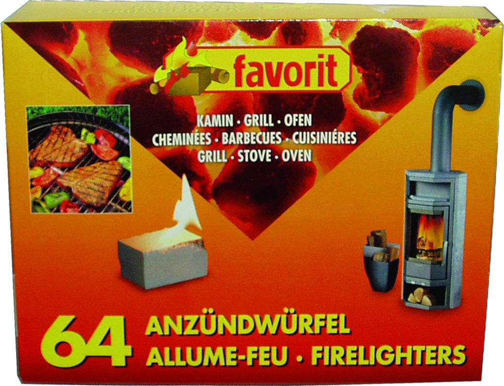 Favorit Anzündewürfel für Grill, Kamin + Ofen weiße Produktbild 