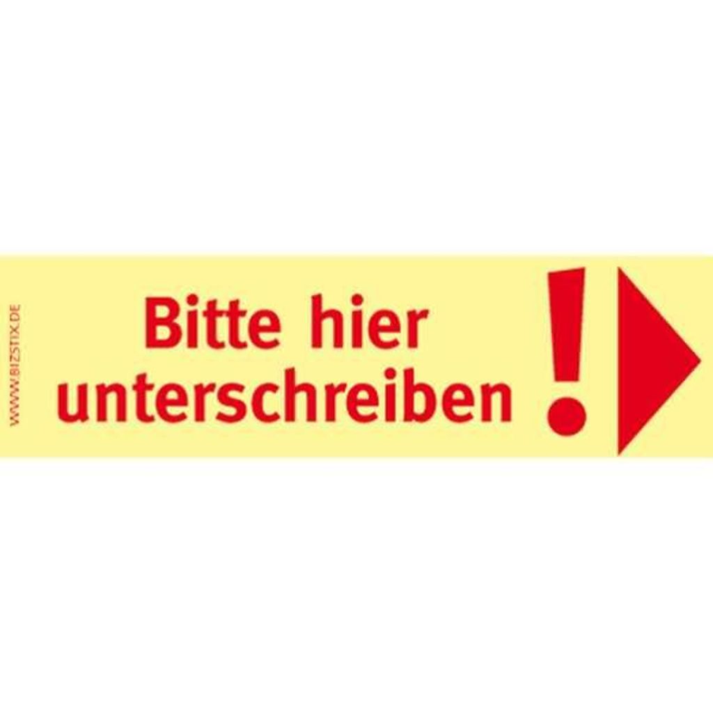 Haftnotizen 75 x 35 mm, gelb 5 Blöcke á 100 Bl. Pfeil nach rechts