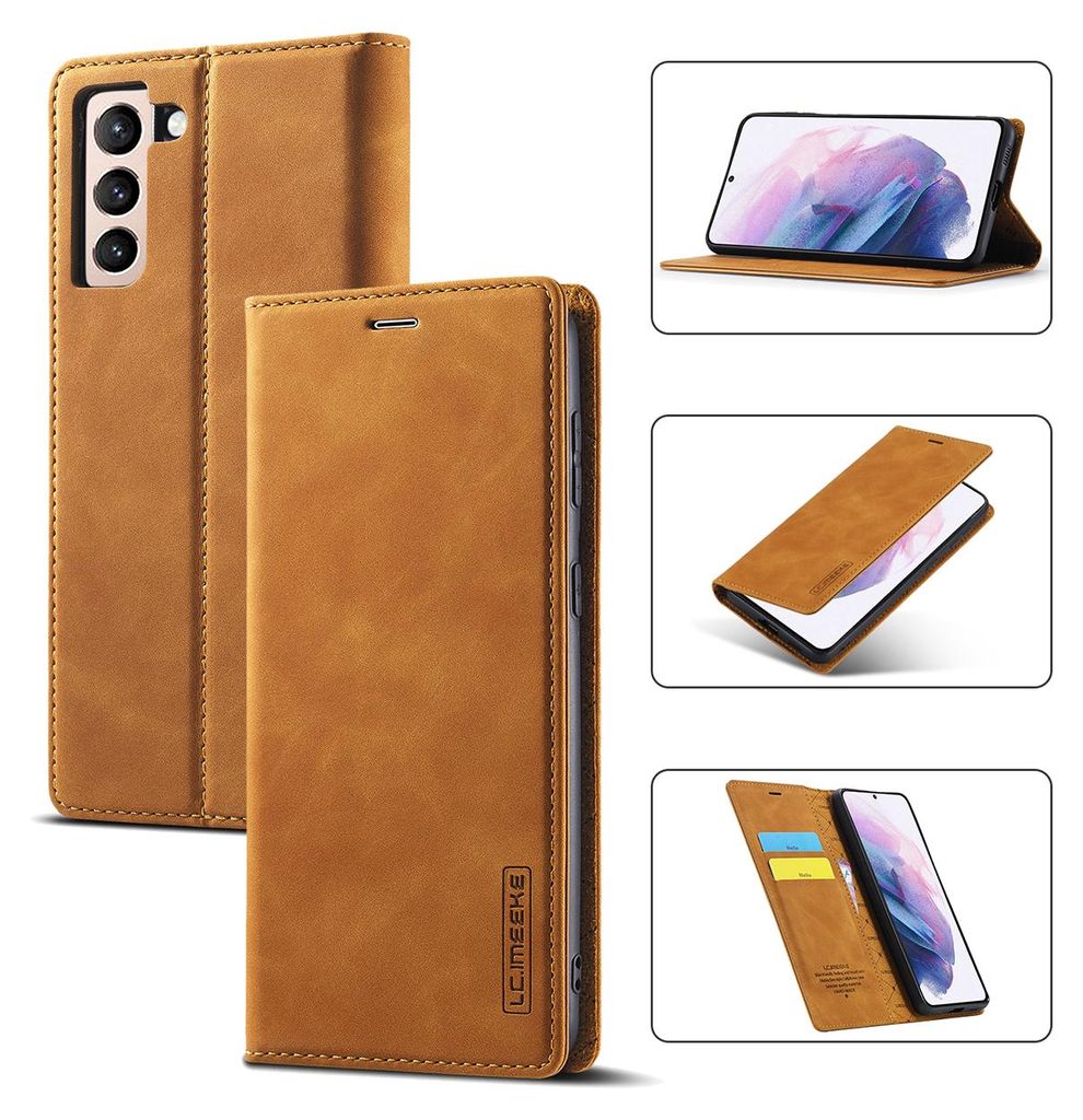 Galaxy S21 5G Custodia in pelle con funzione stand e porta Immagine del prodotto 