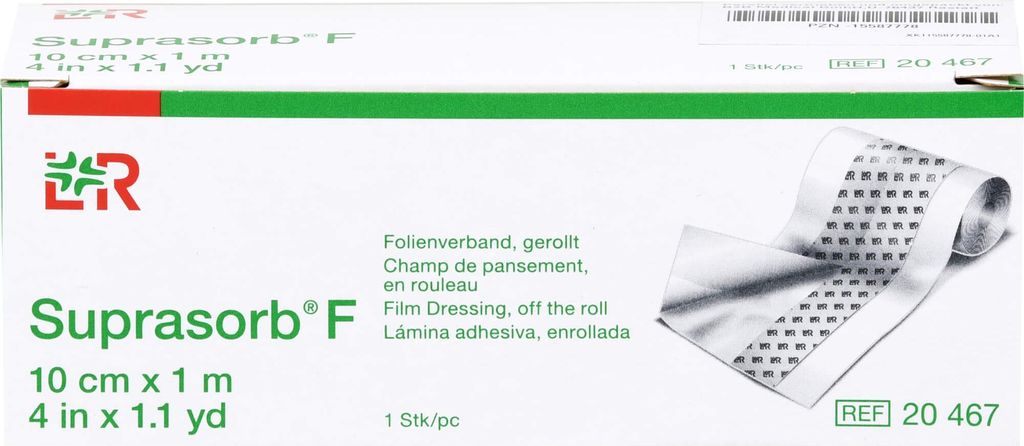 Suprasorb F 10 cm x 1 m Folienverband gerollt, 1 St. Produktbild 