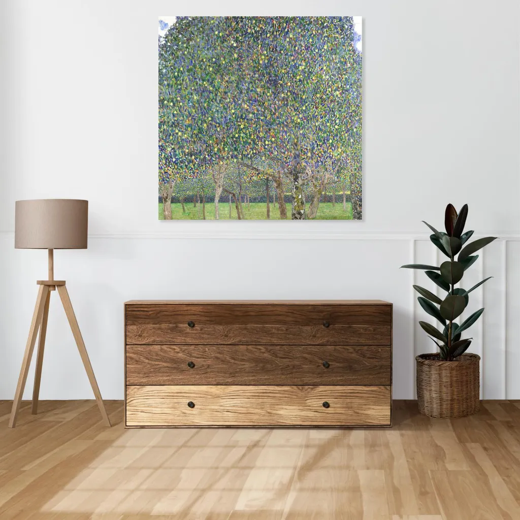 Quadro Klimt Pear Tree 70x70 cm Vintage - Must-Have per Salotto - 2