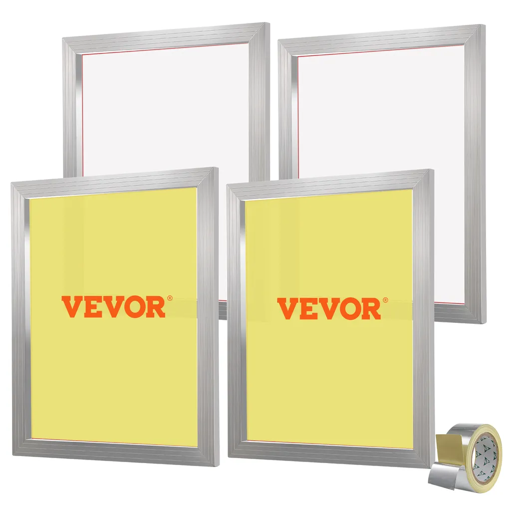 Presse Sérigraphie 50,8x61 cm avec Écrans Haute Densité 355 Mesh VEVOR