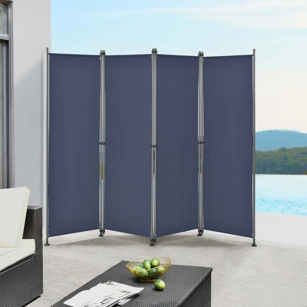 Schermo Privacy Muro Spagnolo 170x215 | Divisorio Giardino Blu Intenso