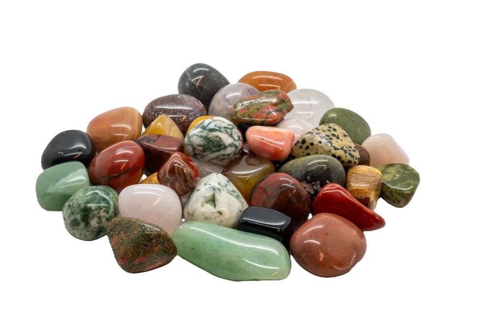 1 Kg Jumbo Trommelsteine Sortiment Natursteine 35 bis 50mm Produktbild 