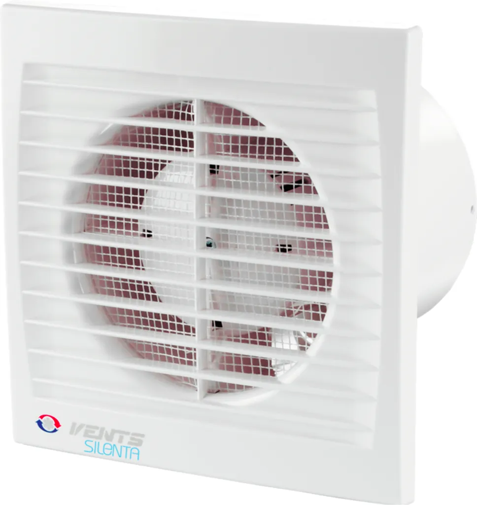Extracteur d'air de salle de bain Silenta-S 100 TH silencieux et blanc