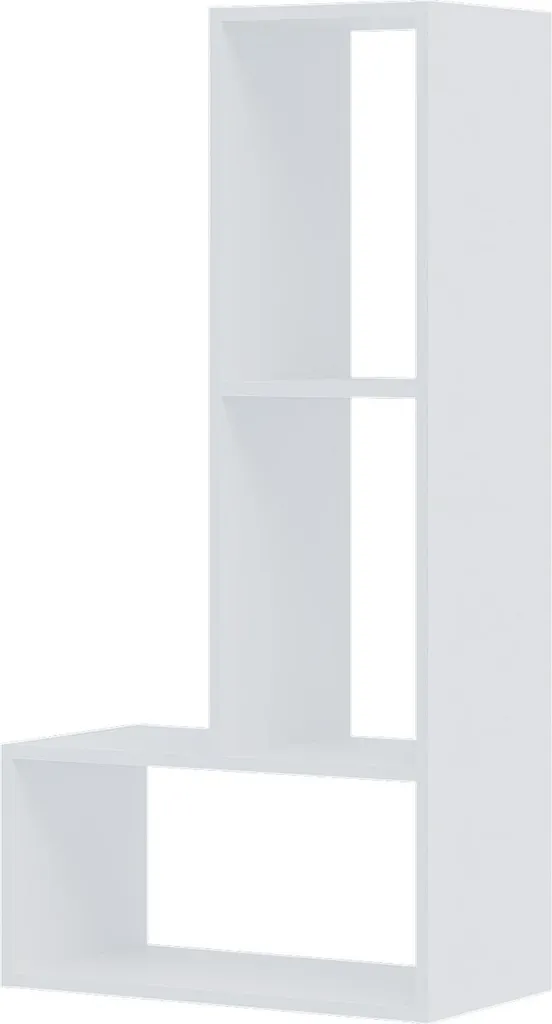 Meuble de séparation blanc Tetris Shefa Line pour salon et bureau