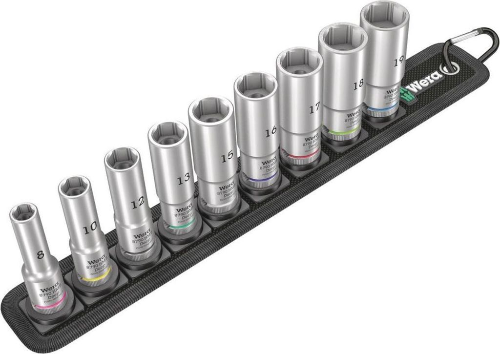 Wera Belt B Deep 1 Steckschlüsseleinsatz-Satz, 3/8"-Antrieb