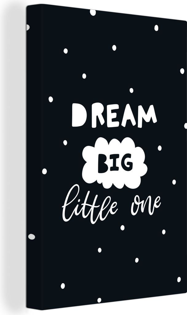 OneMillionCanvasses - Leinwandbilder - 90x140 cm, Zitat - Traum - Kind - Jungen - Mädchen - Baby, Wandbilder Kunstdruck Wanddekoration - Wandsch...