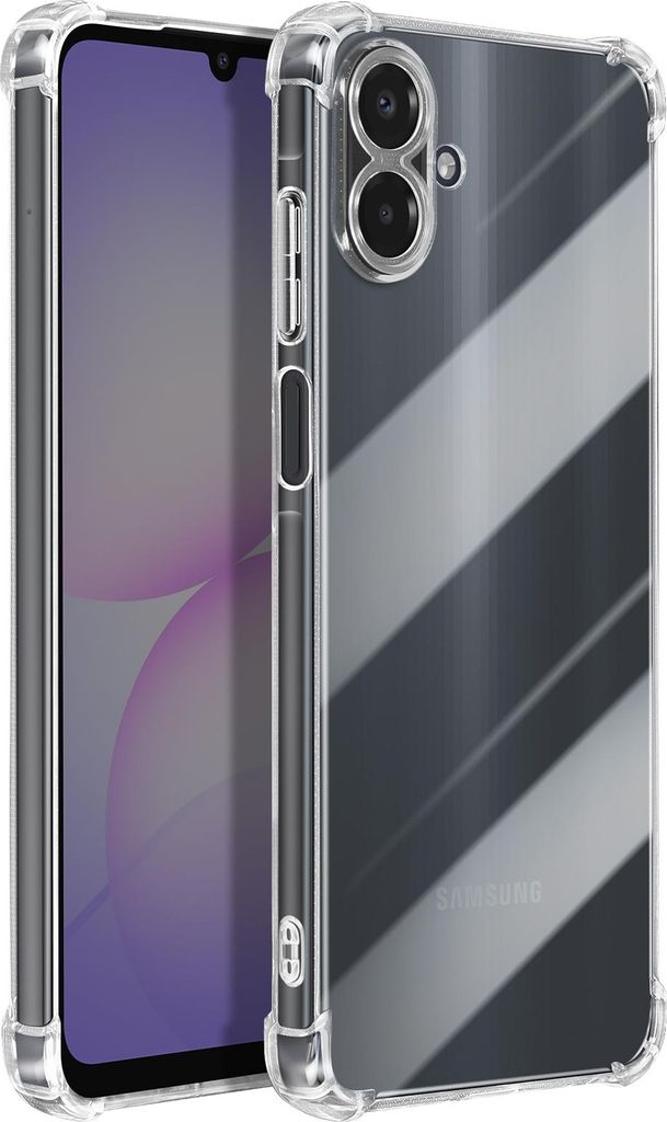 Mayaxess, Hülle Galaxy A07 Silikon mit verstärkten Ecken, Transparent