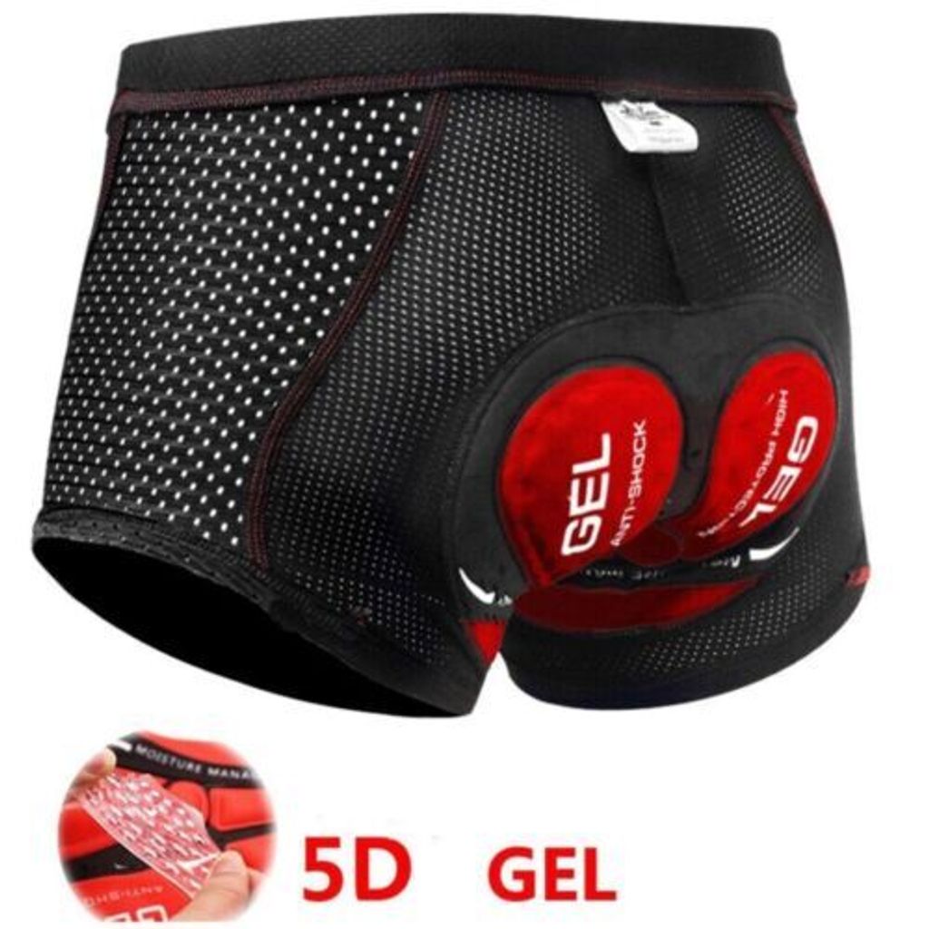 5D Gel Fahrradhose Herren Damen Sitzpolster Radhose Produktbild 
