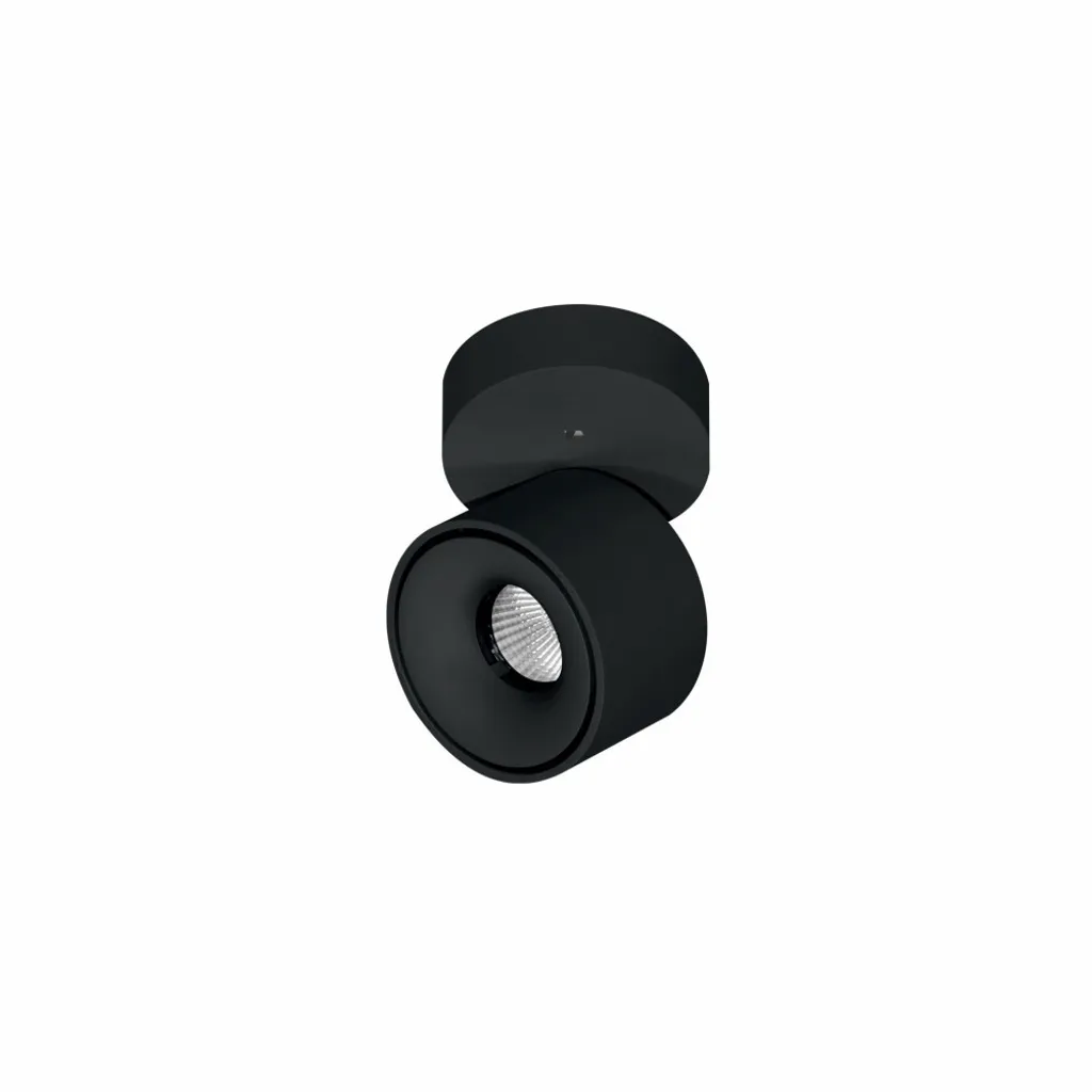 Applique Mini Concord Tricolore da 7w a led orientabile rotonda nera
