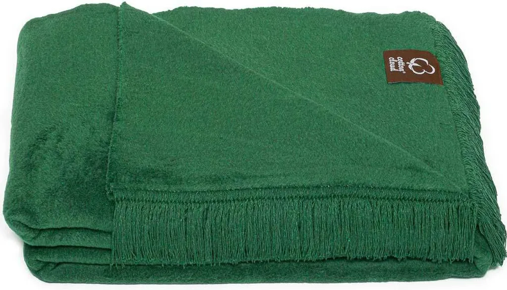 Unia Cotone Cloud Coperta Verde 150x200 Lavabile | Sicura e Morbida