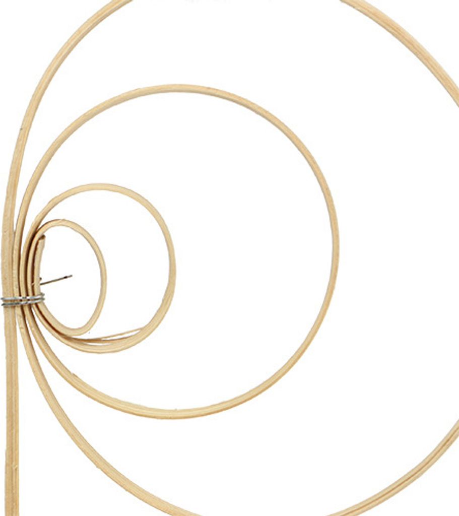 Cane Coil Natur 25 St. Spiraldeko Holzstab Floristik, 25 Stück