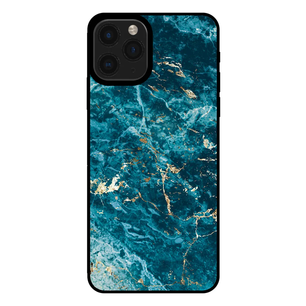 Cover Posteriore iPhone 11 Pro Marmo Blu - Smartphonica TPU Slim