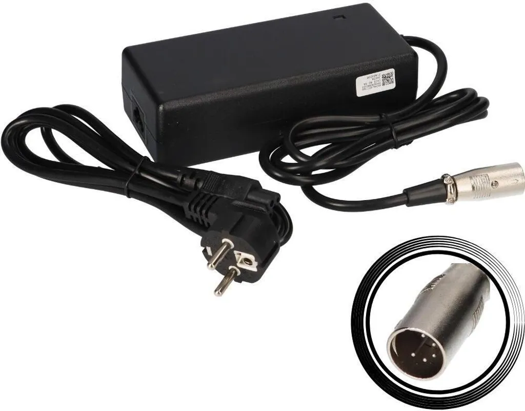 Alimentation TranzX 36V 2A compatible avec VAE et Pedelec prise 5 broches