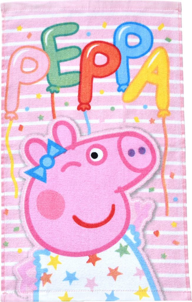 PHU CARBOTEX Babyhandtuch Pepina Piggy Birthday Party 30x50 cm