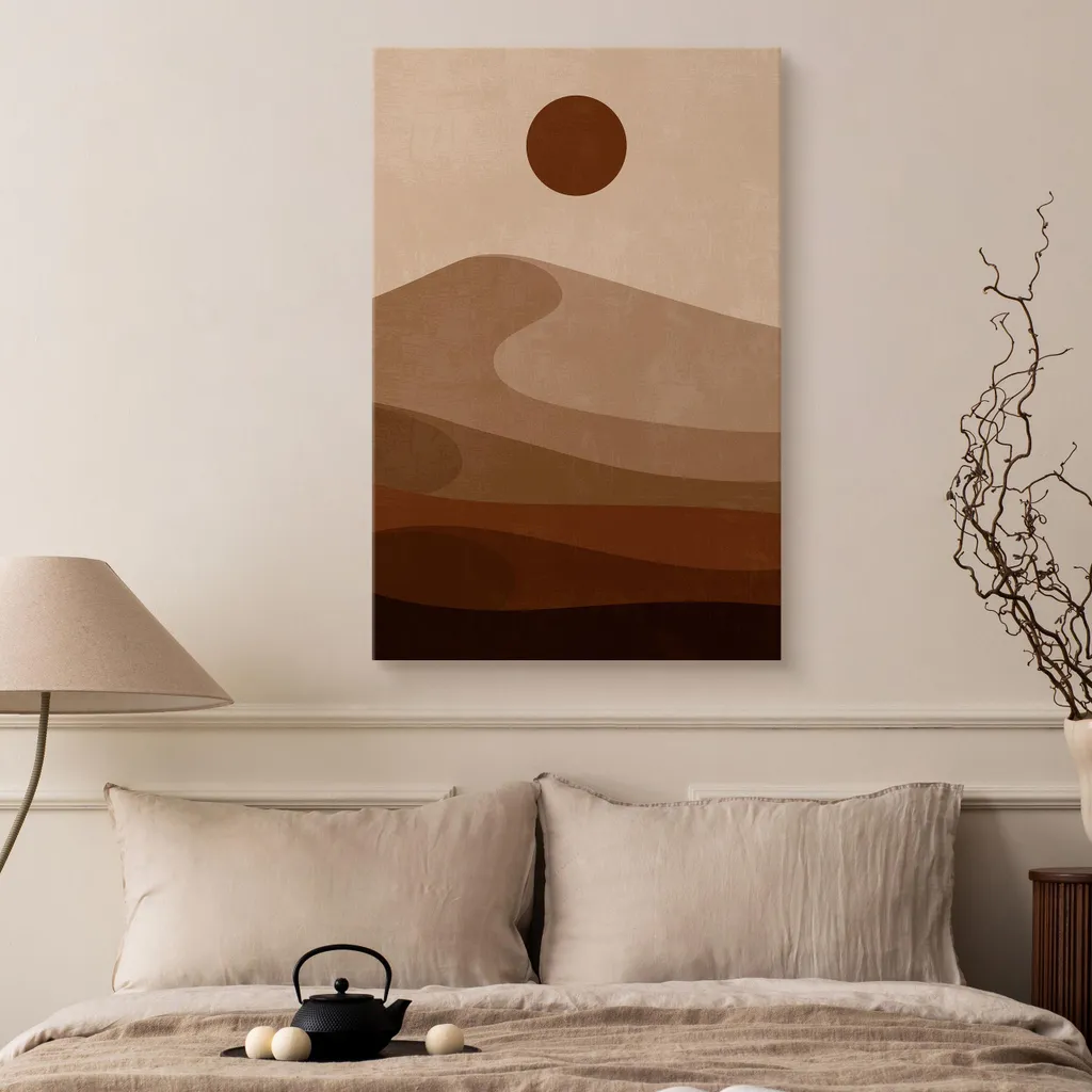 Poster Su Tela 20x30 Cm 'Impronte Sulla Sabbia' | Quadro Moderno Per Soggiorno E Camera Da Letto | Alta Risoluzione