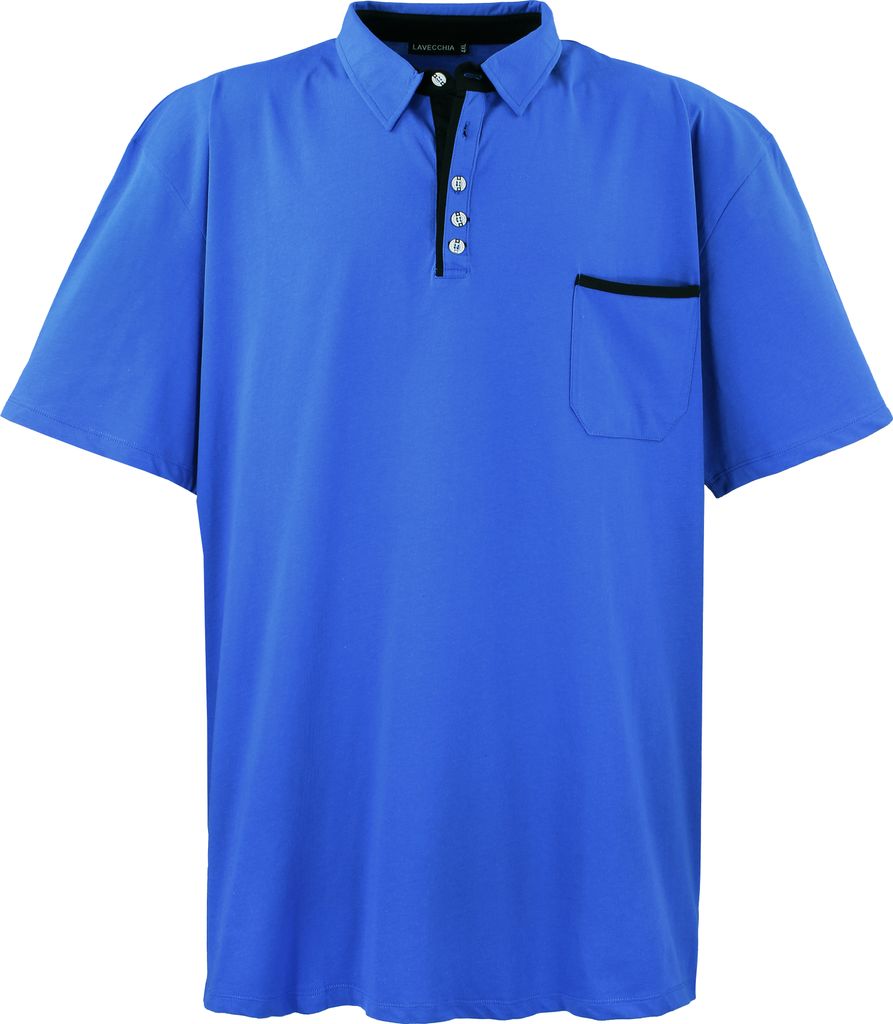 Lavecchia Herren Poloshirt LV-1701 (Royalblau, 7XL)