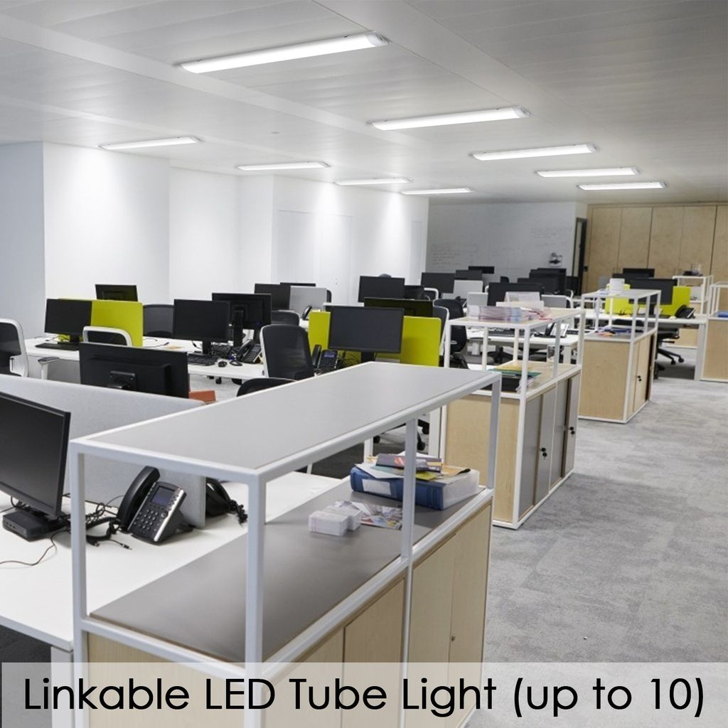 EINFEBEN 48W LED Feuchtraumleuchte deckenleuchten , 150CM Produktbild 3