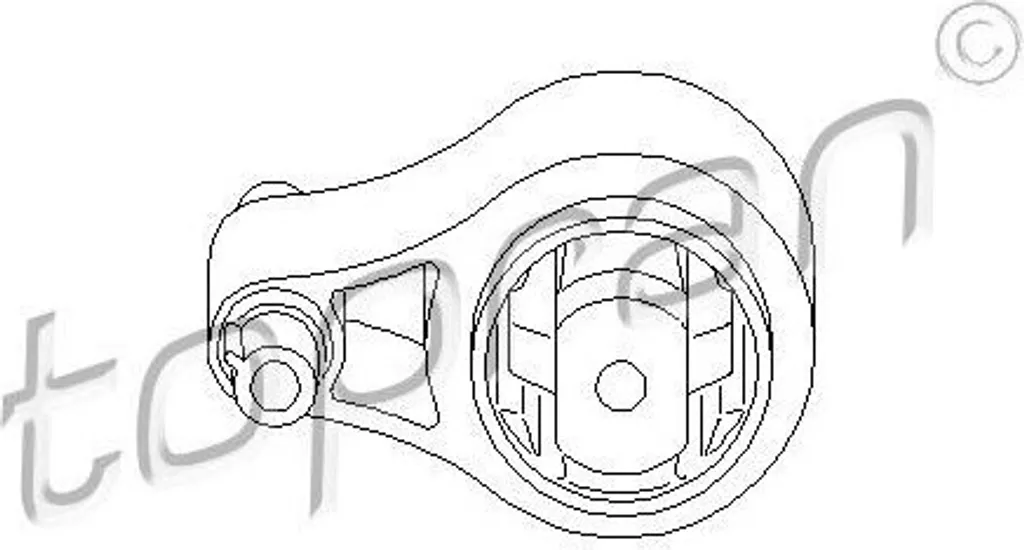 Silent bloc de moteur arrière pour Movano X70 TOPRAN 207 765 robuste