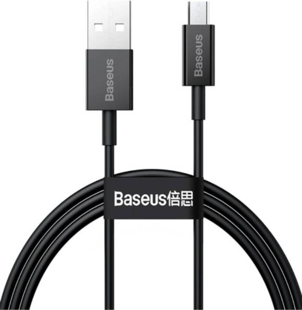 Baseus, USB / Micro-USB Kabel 2A 2m Ladung & Datenbertragung, Schwarz