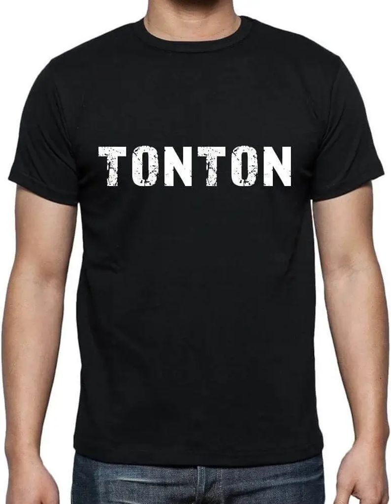 Herren Grafik T-Shirt Tonton Öko-Verantwortlich Vintage Jahrgang Kurzarm Lustige Druck Geburtstag Geschenk Mann