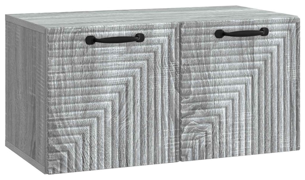 "2026 Moderne"Wandmontierter TV-Schrank( 1PC) - moderne Fernsehschrank - Medienmöbel - Graues Sonoma 59,5x31x30cm - TV-Schränke DEMöbel505083
