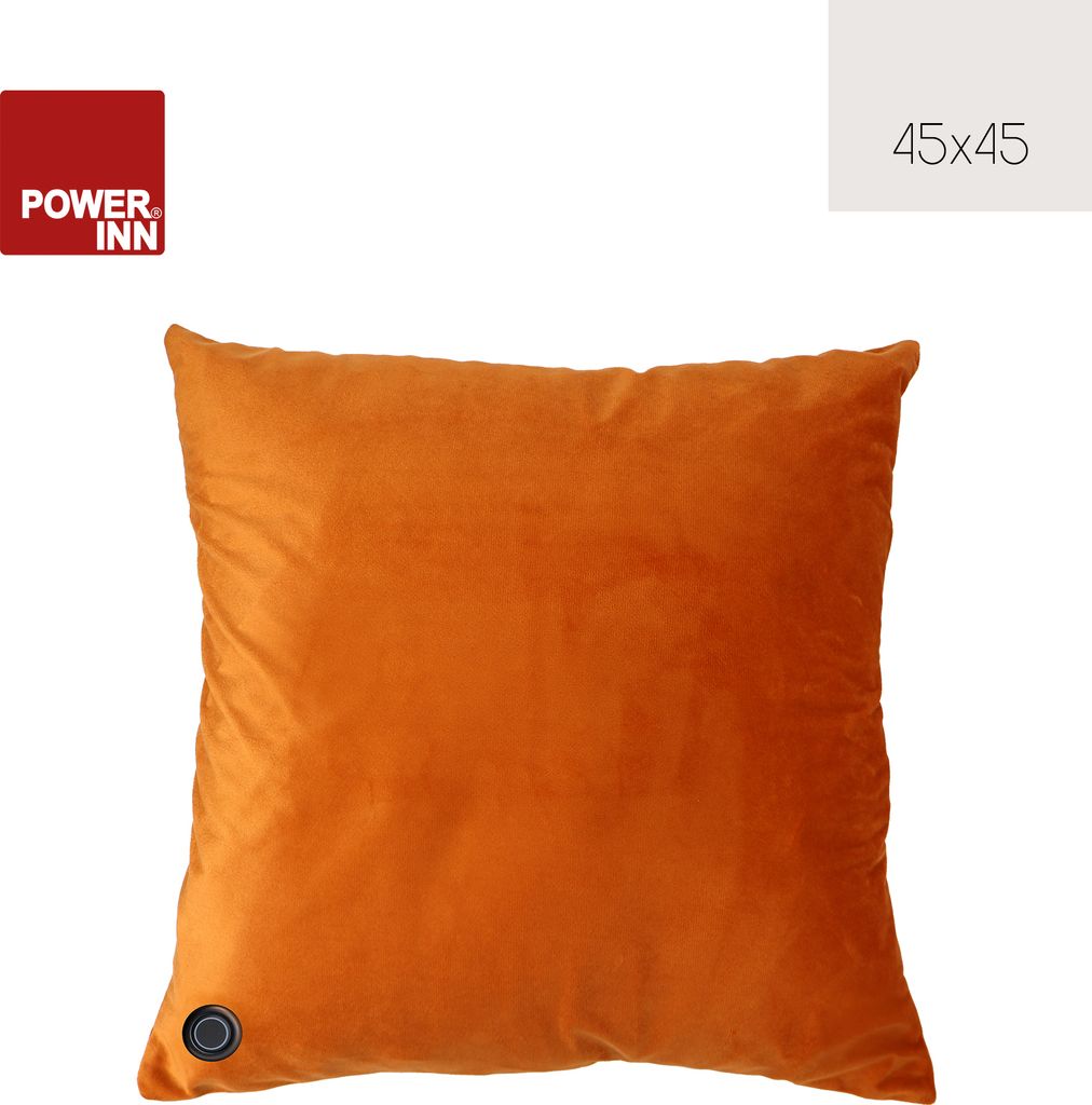 Wärmekissen 45 x 45 cm orange | Heizkissen mit Akku Produktbild 